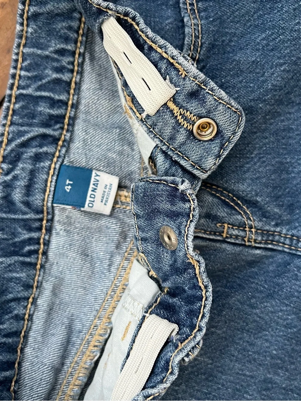 Old Navy Blue Denim Shorts with Strawberry Patch